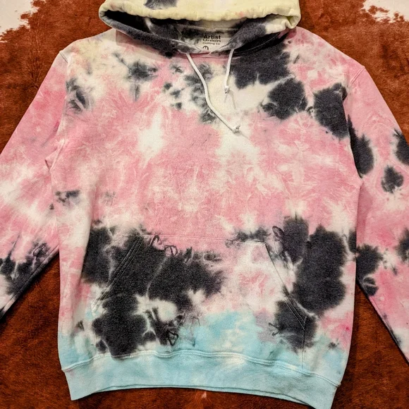 Artist Union Tie Dye Hooded Pullover Sweatshirt - Picture 2 of 14